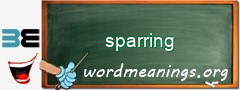 WordMeaning blackboard for sparring